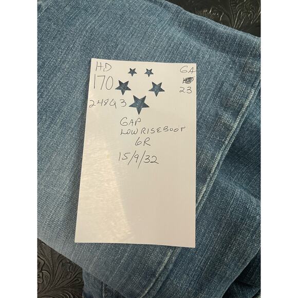 VIntage 2002 Y2K GAP Jeans Women's 6R Lowrise Bootcut - Picture 3 of 6